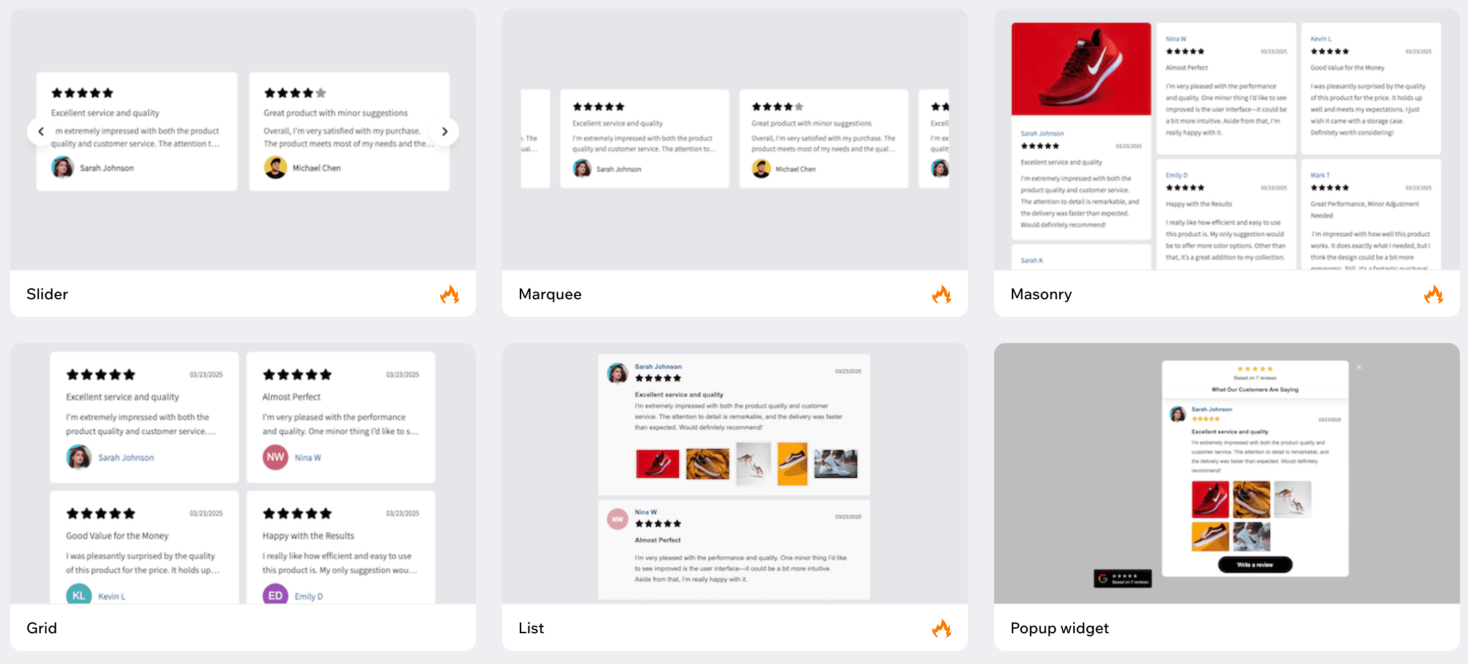 ReviewsJet review widgets
